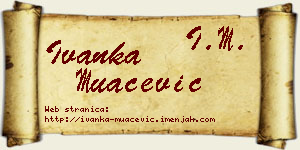 Ivanka Muačević vizit kartica